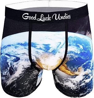 Good Luck Undies Men's Science & Space Boxer Brief Underwear