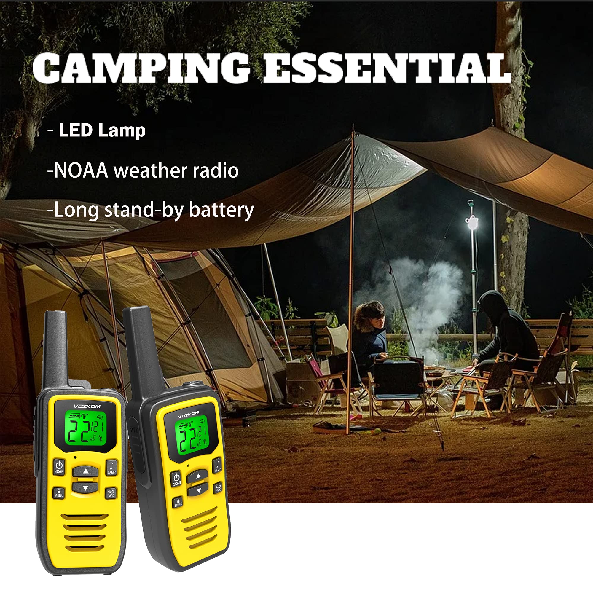 Long Range Walkie Talkies Profressional Survival Kits for Adults, NOAA