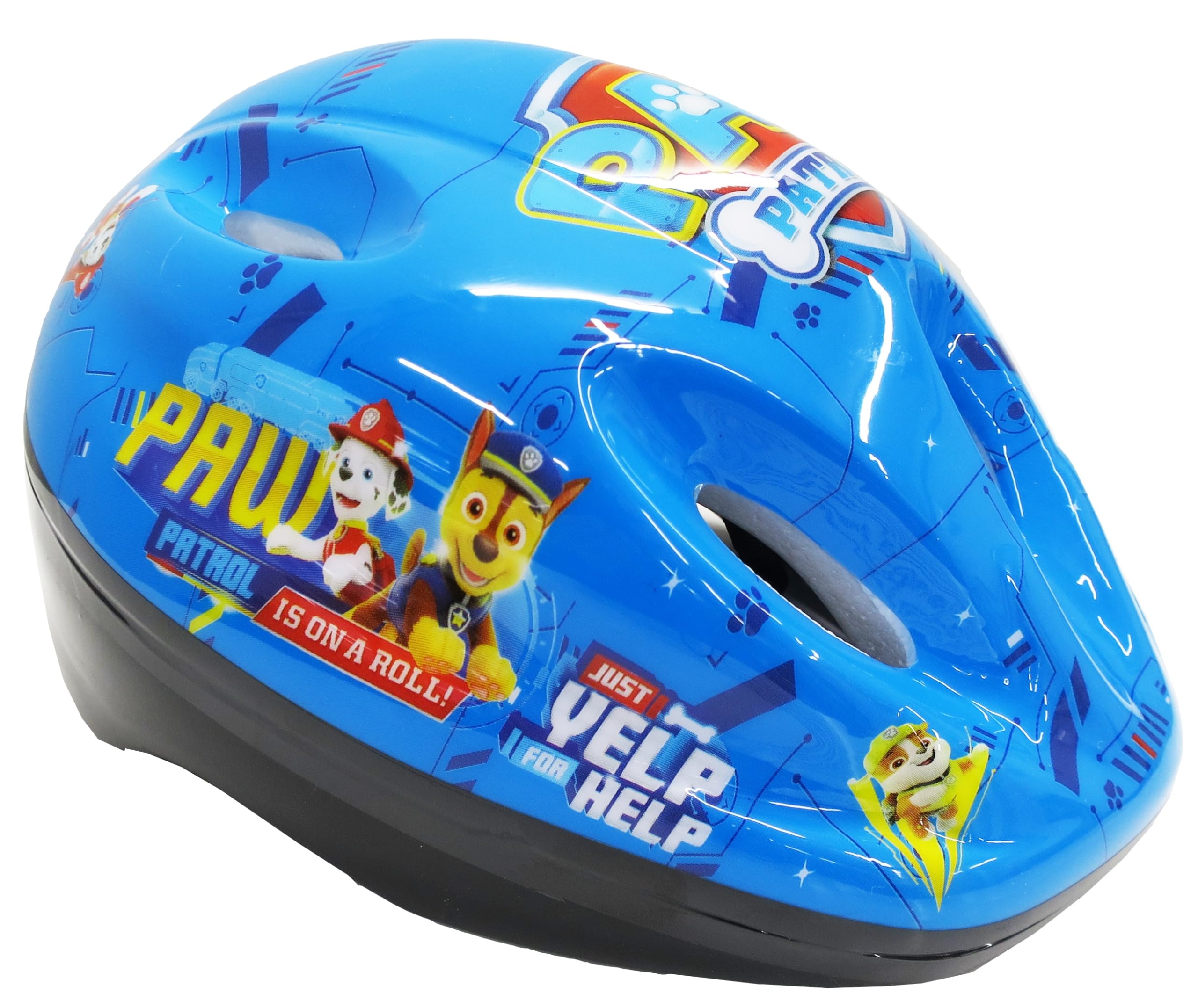 Vélo Enfant 16" Pat Patrouille équipé de 2 Freins, Bidon/Porte Bidon Garde Boues, Plaque Avant, stabilisateurs Amovibles + Casque Pat Patrouille Inclus !