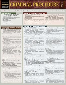 Criminal Procedure: a QuickStudy Laminated Reference Guide