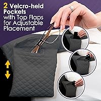 Vista 7 de Juego de almohadas de media cuña - Paquete de 2 - Gris - Queen