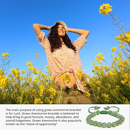 Miniatura 8 de Bracelet Healing Crystal Bracelet for Women, Men Chic Gemstone Bracelet for Men and Women 8mm Round Bead Bracelets for Spiritual Healing,