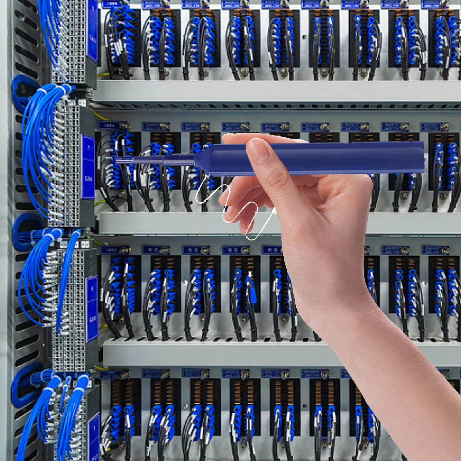 Glasfaserradierstift Zum Radieren, Fiber Op tic Cleaner, Säubern Und Reinigen, Nachfüllbarer Glasradierer Mit Metallspitze, Stufenlos Verstellbar, Touch Faserreiniger Mit 180° -Drehung