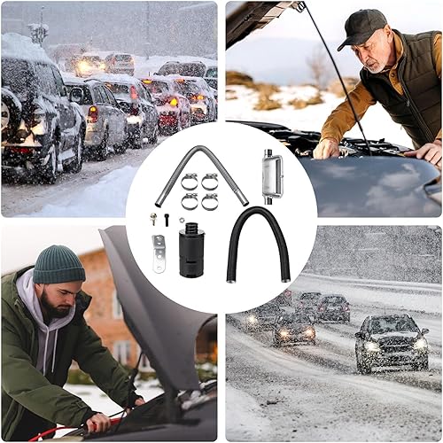 Miniatura 5 de VASDEV Disel Heater Exhaust Silencer Muffler, Oil Heater Exhaust Pipe, Parking Air Heater Exhaust Pipe, Stainless Steel Exhaust Hose, 150cm