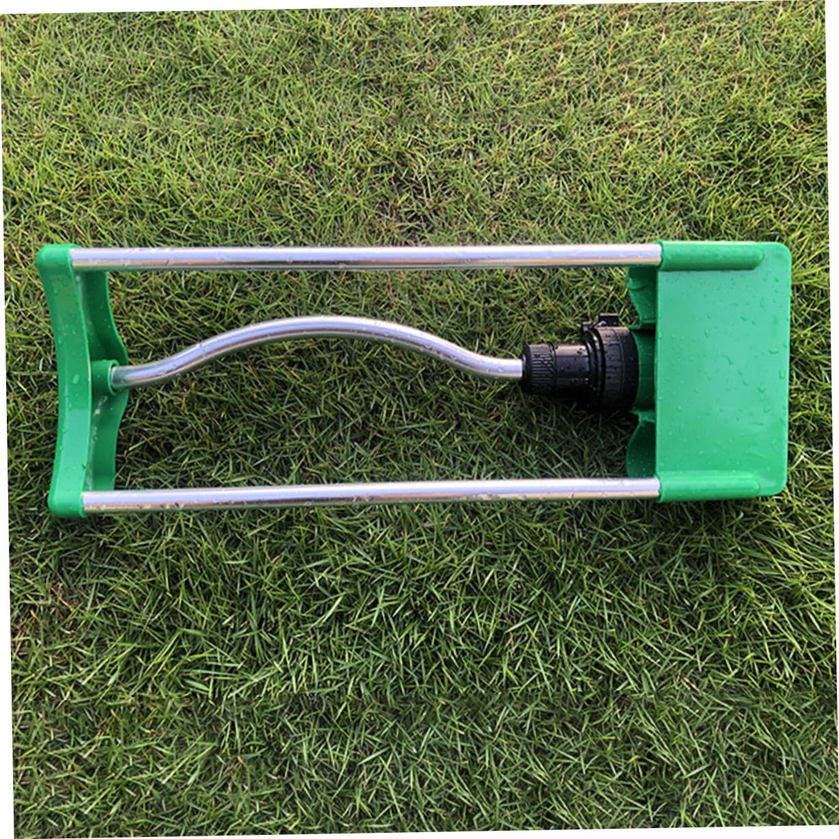 Irrigatore Oscillante da Giardino a 17 Fori, Testina in Lega di Alluminio e Plastica, Spruzzo Fine e Uniforme per Prato e Orto