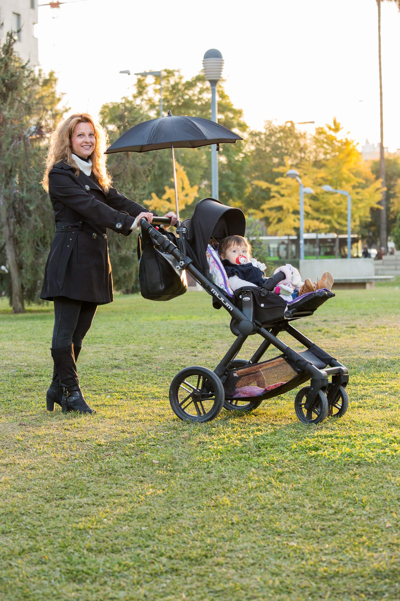 Child Parasol and Umbrella Holder/Support for Child Parasol/Universal and Detachable/JICACLICK (Standar (16-28 Diameter Tubes)) - Image 4