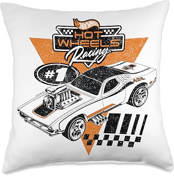 Hot Wheels Rodger Dodger Racing Throw Pillow
