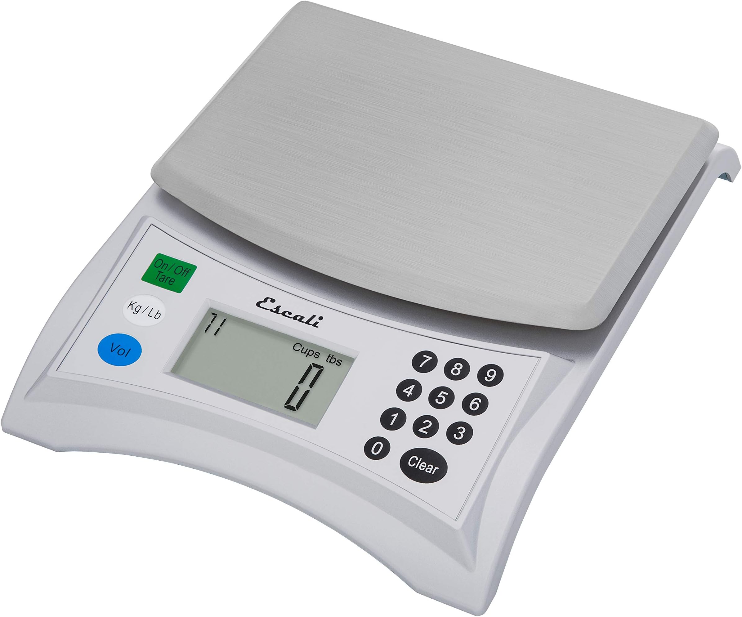 Pana V136 Large Volume Measuring Kitchen/Baking/Cooking Scale, Preprogrammed With Over 150 Ingredients, LCD Digital Display, 13lb Capacity