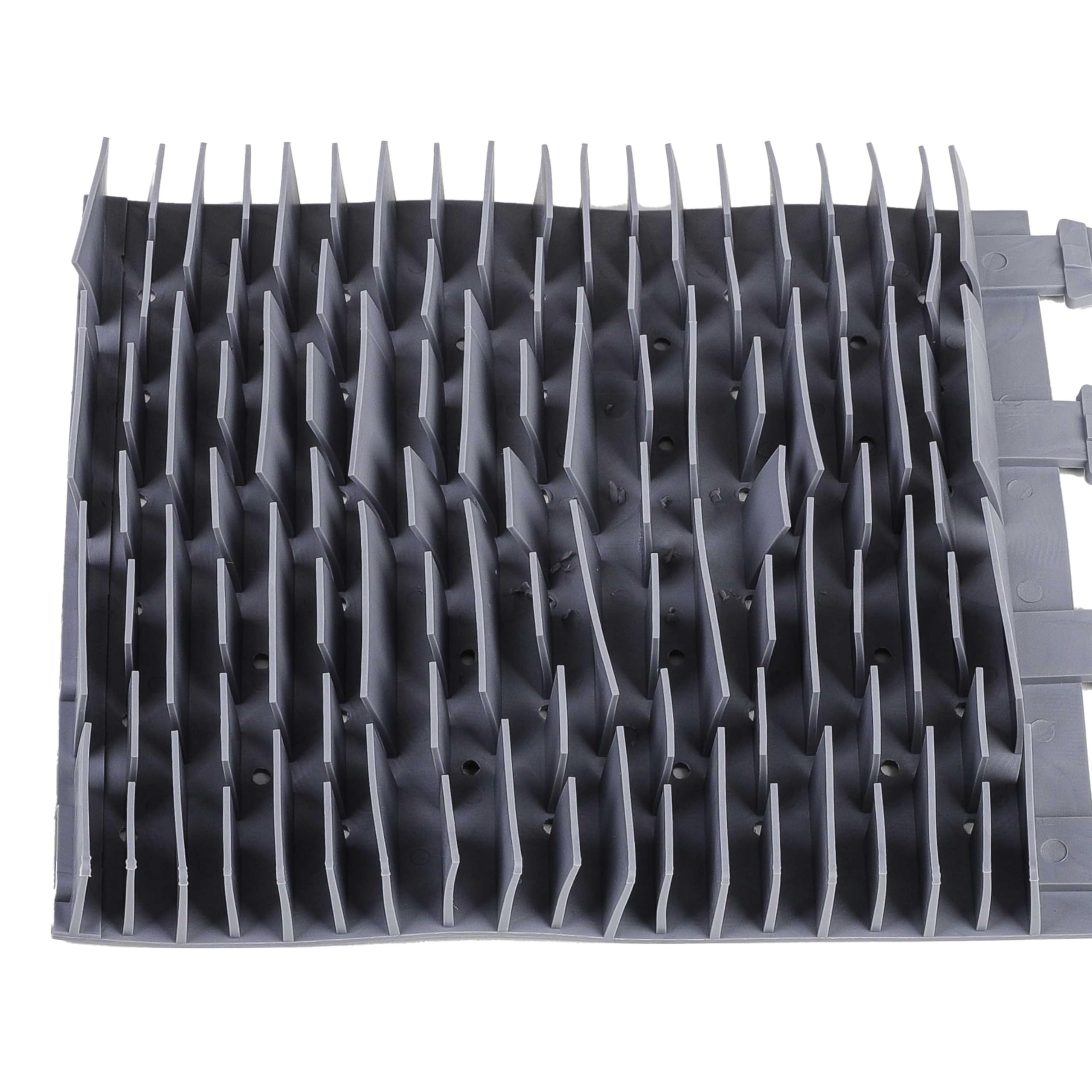 vhbw Brosse Compatible Zodiac RG3200 OT3290 Robot Piscine Caoutchouc 24,7x18x2,8 cm
