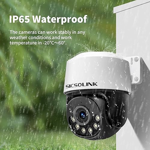 Miniatura 7 de Cámara POE de 5 MP, cámara IP de vigilancia de seguridad para interiores y exteriores con giro de 355 e inclinación de 90, visión nocturna a todo