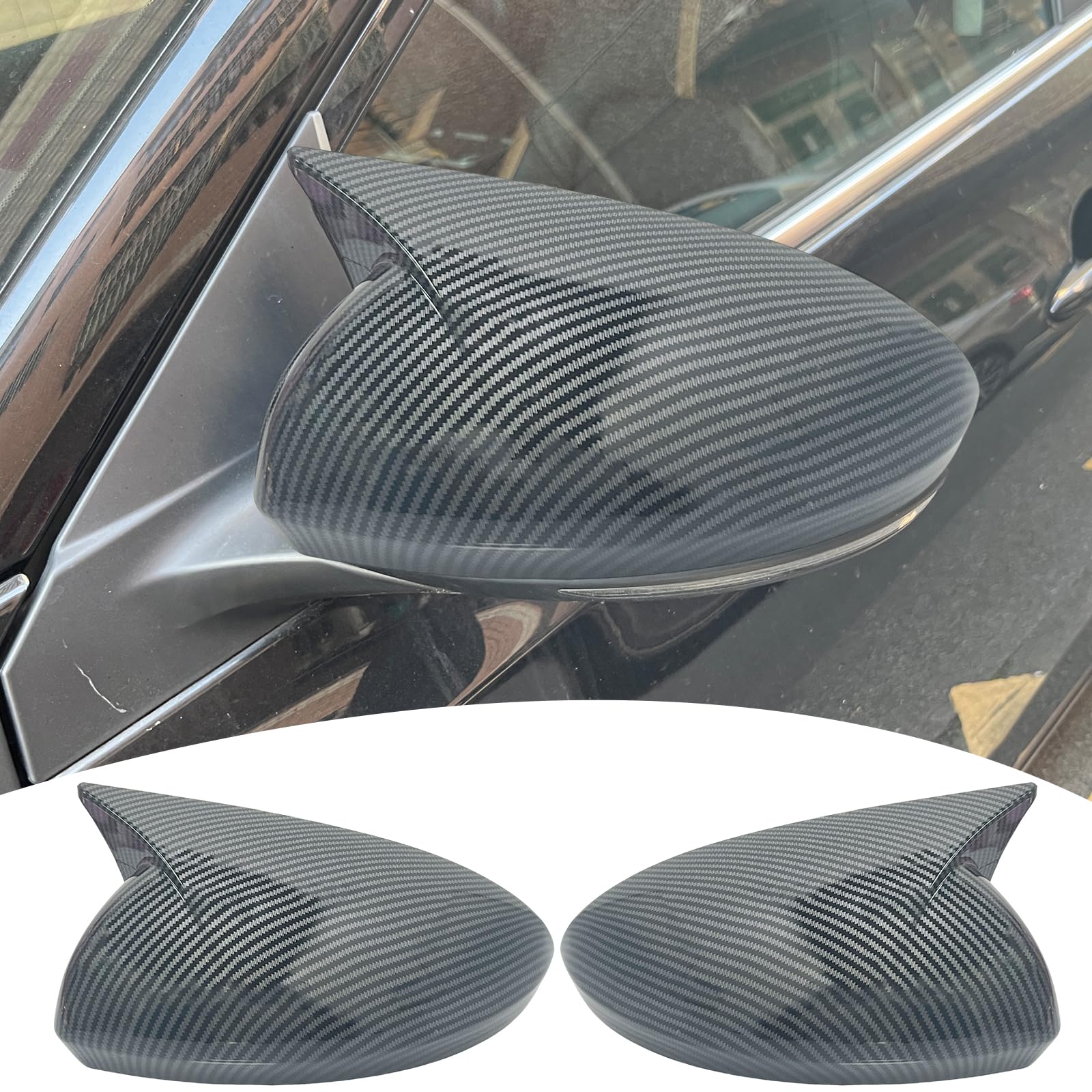 Side Mirror Cover,for Nissan Sentra 2020-2025/Nissan Altima 2019-2025, Carbon Fiber Side Rear Mirror Covers Body Kit Accessories for Cars.