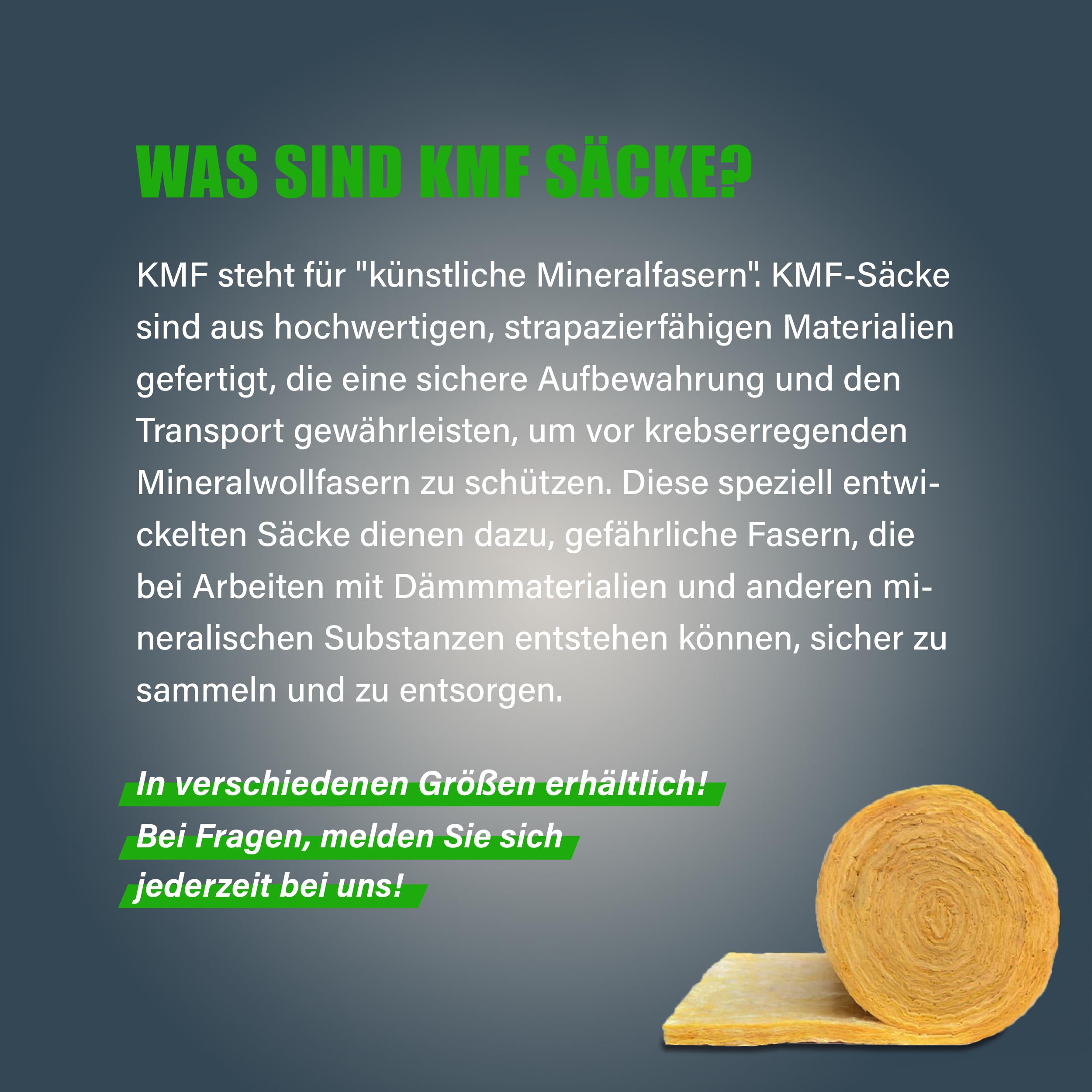 Safetytex KMF Sack 140 x 220 cm - Hochwertiger Big Bag für Mineralfaserabfälle - Transportsack mit Aufdruck und Kordel im Saum - für Mineralfaserabfälle, Glaswolle, Isolierwolle (1 Stück)