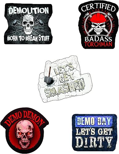Miniatura 2 de Calcomanías de demolición estas calcomanías de demostración son un gran regalo para los trabajadores de la construcción. Nuestras calcomanías de