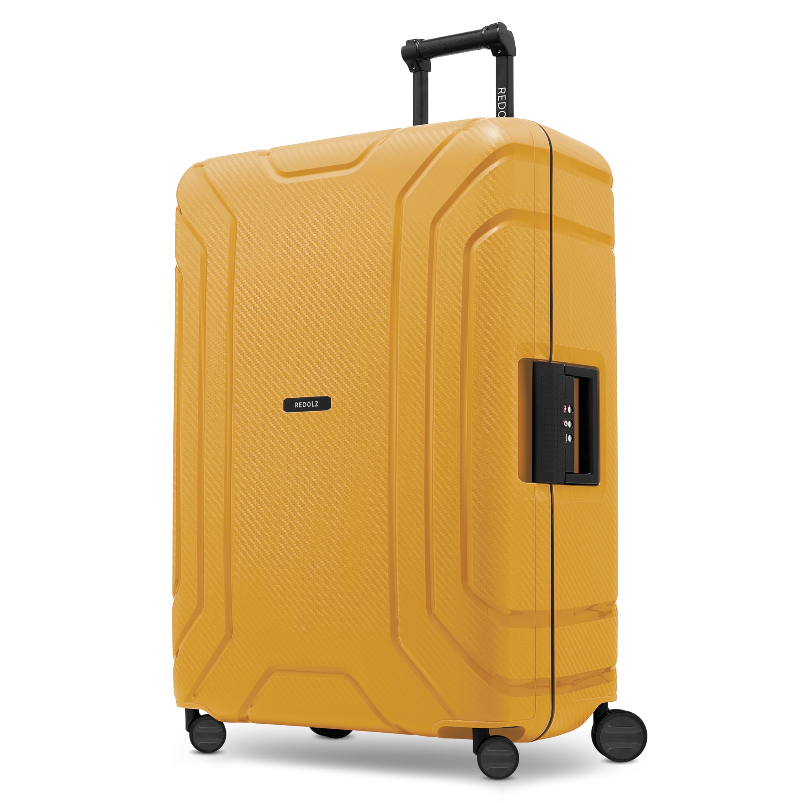 REDOLZ Hartschalen Check-in Koffer ohne Reißverschluss | 3-Punkt-Verschluss-System | Großer XL Trolley 53 x 28 x 75 cm aus hochwertigem Polypropylen Material | 4-Rollen & TSA-Schloss (Essentials 15)