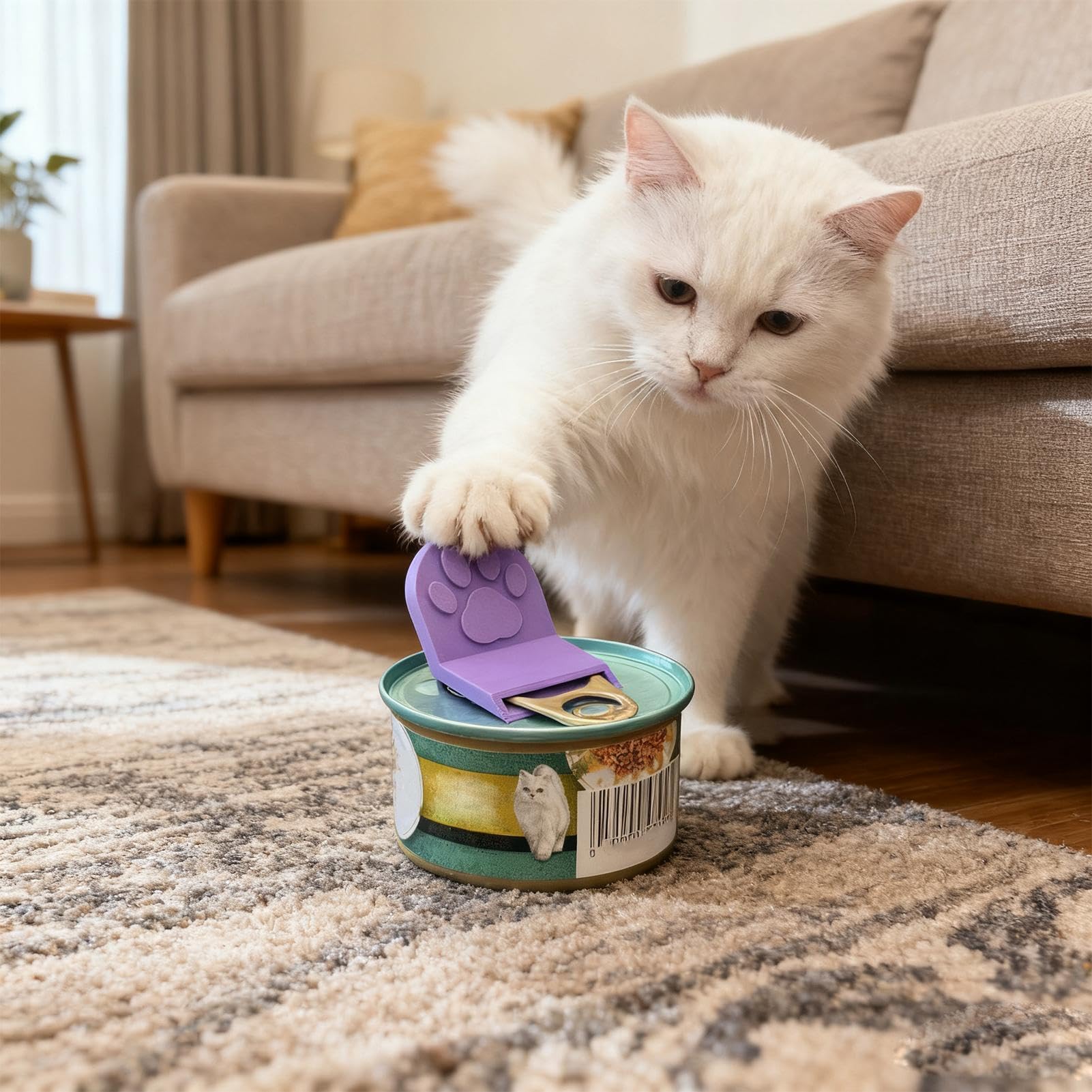 Cat Food Spoon Cute - Feeding Accessory Gadget, Tab Buddy Can Opener | Kitten Feeding Tool, Household Home Kitchen Indoor Outdoor Daily Pet F́eeding Accessory for Cats