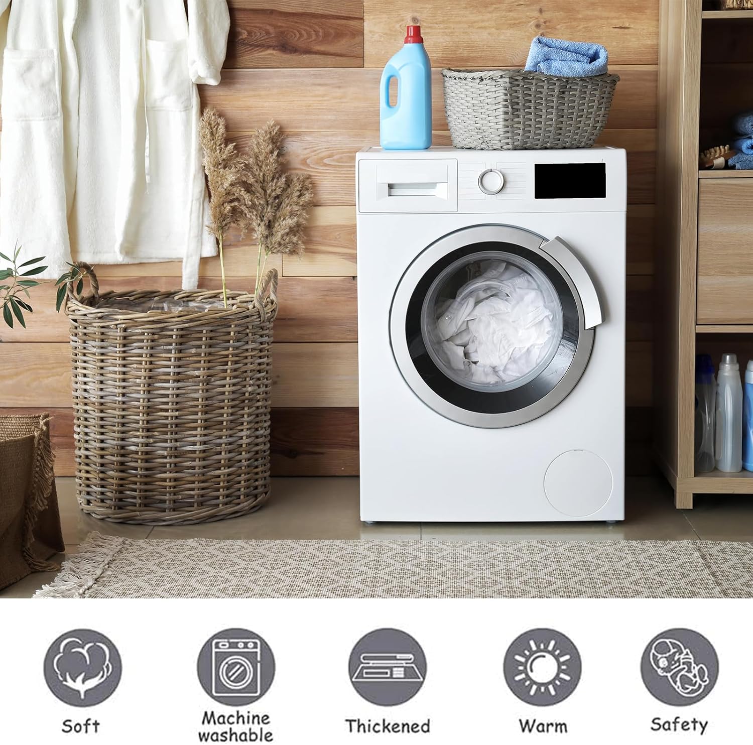 Vintage Fish Illustration Throw Blanket for Couch Picnic Camping Bedroom Decor, Types of Rustic Fishes Throws, Super Soft Cozy Warm Fluffy Fleece Blankets Gifts for Kids Adults, 60x50 Inch - Image 6