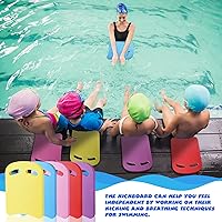 Vista 2 de Sosation 5 Pcs Swimming Kickboard Kids Swimming Training Kickboard Pool Aid Float Equipment for Kids Swim Beginner Exercise Accessories