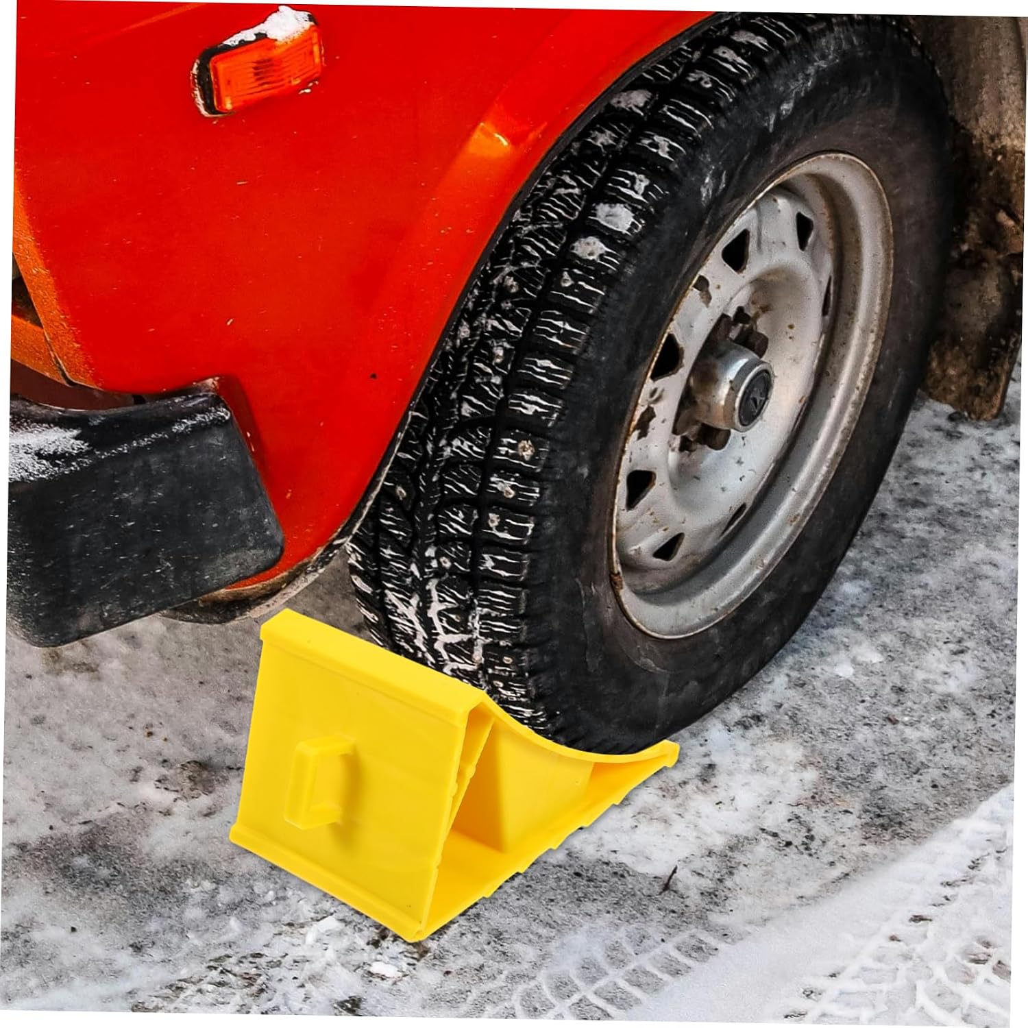 MAGICLULU 2pcs Heavy Duty Wheel Chocks Handle Tire Stoppers for Rvs Campers and Travel Trailers Construction for Brake Support