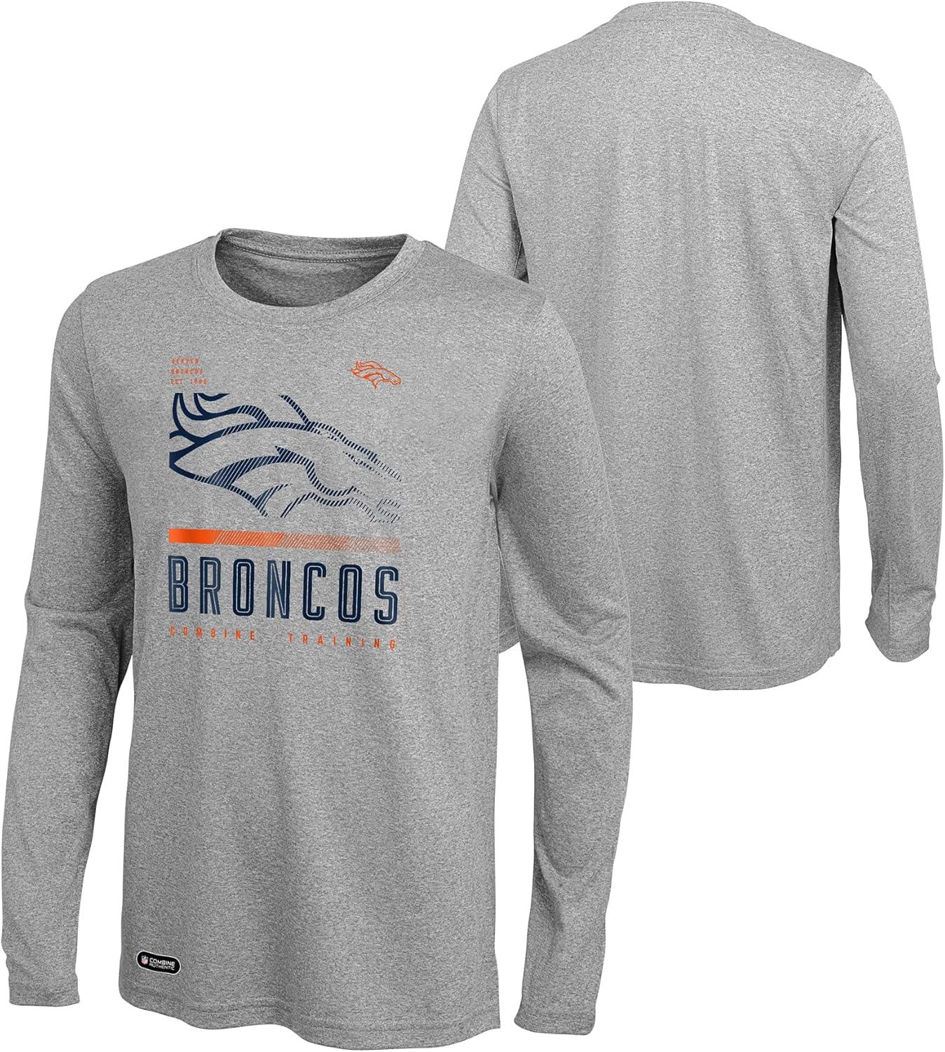 Outerstuff NFL Men's Red Zone Long Sleeve Performance T-Shirt Top