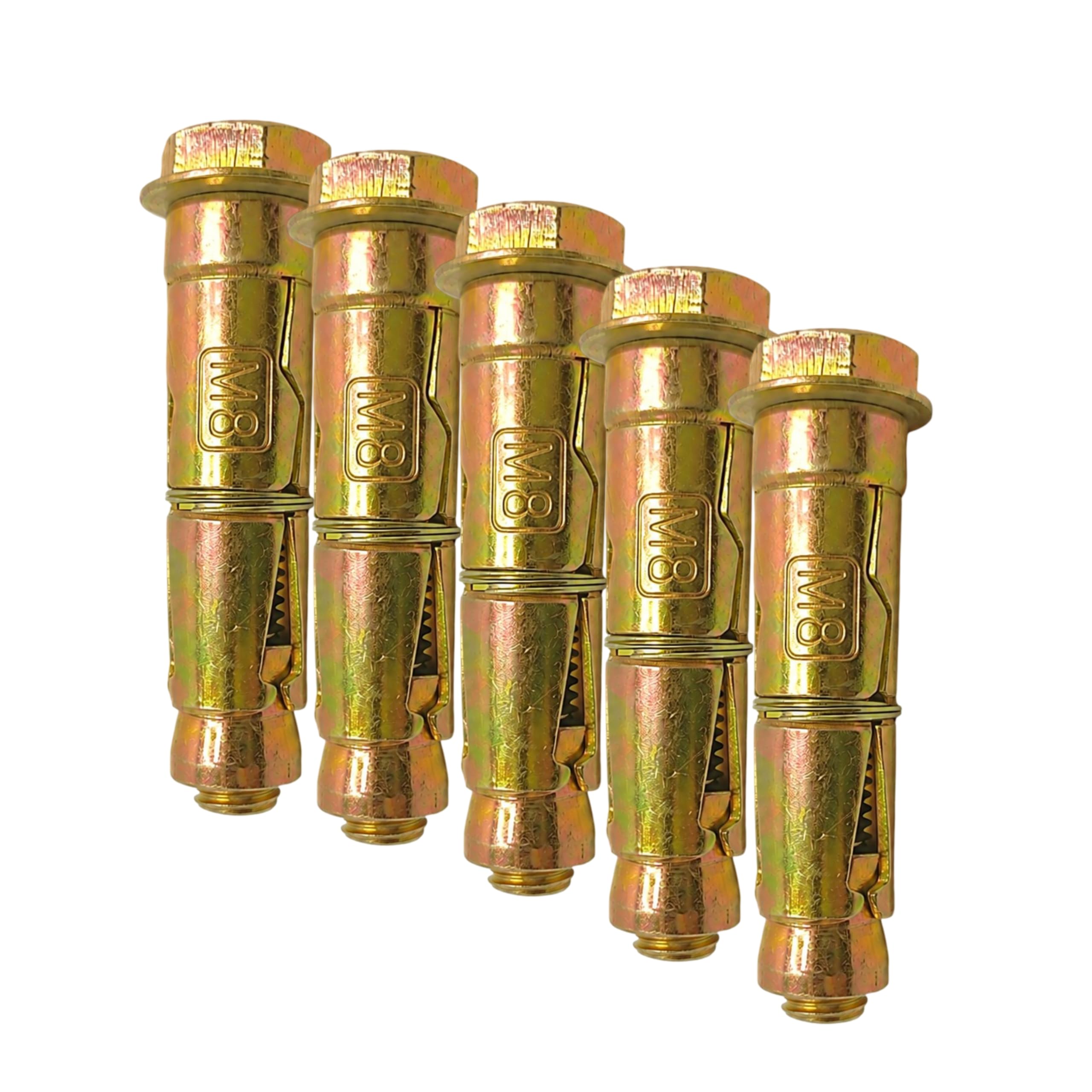 (Pack Of 6) (8mm/M8) Wall Wedge Anchor Bolt Fasteners, Rust-Proof Expansion Screws, Heavy Duty Metal Eye Bolt Screw Type for Concrete Walls Mounting Shelves Cabinets,"Mondal Industries"-image-26