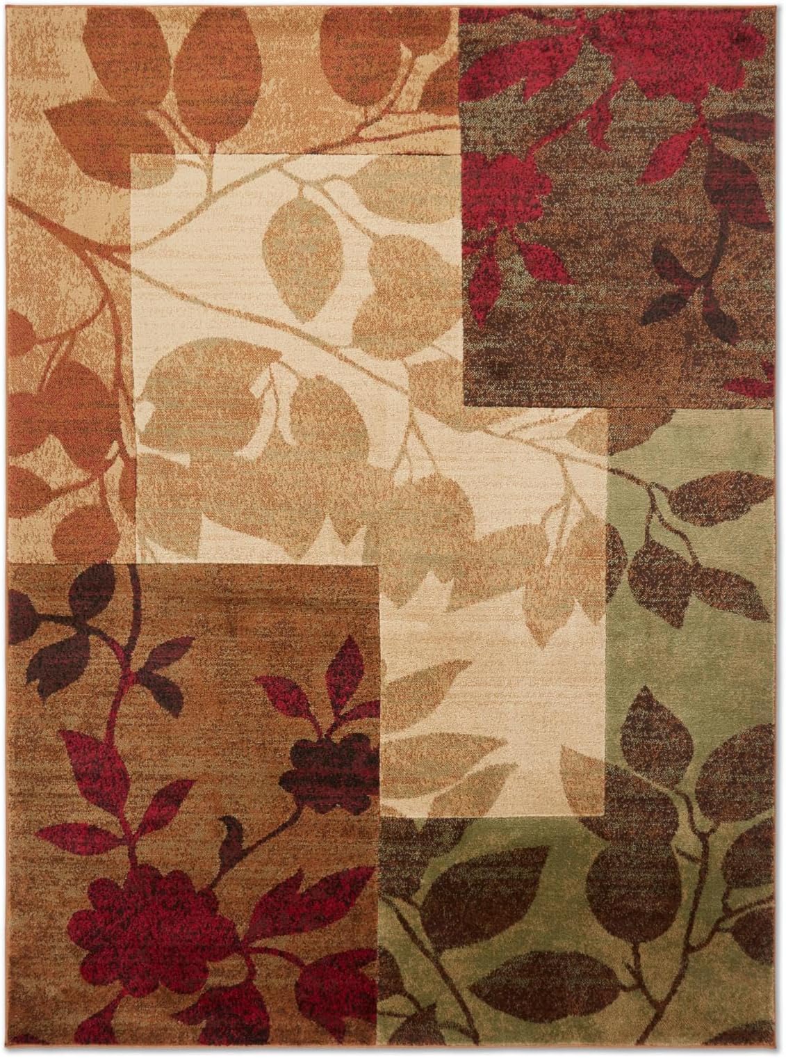 Tribeca Amelia Contemporary Modern Geometric Area Rug 5'2"x7'2" Beige Brown