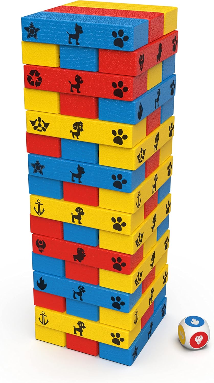 PAW Patrol Jumbling Tower by Spin Master Games, Stacking Building ...