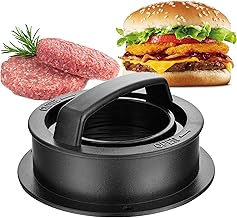 Modelador de Hamburguer Gourmet Fácil de Usar Modele seus Hambúrgueres Perfeito Para Churrascos Lanches e Comemorações Prático e de Qualidade Faz nos Tamanhos P, G e Recheado