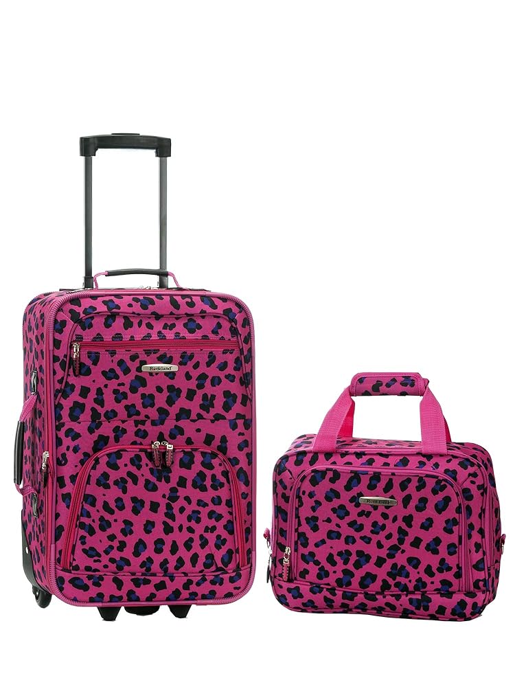 846 series ピンク50cm Amazon.com | Rockland Fashion Softside Upright Luggage Set