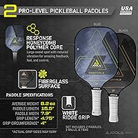 Vista 4 de JOOLA Pickleball Paddles & Sets – Agassi Shape or Essentials – Fiberglass or Carbon Fiber Surface – UPA-A & USAP Approved – Single Paddle or