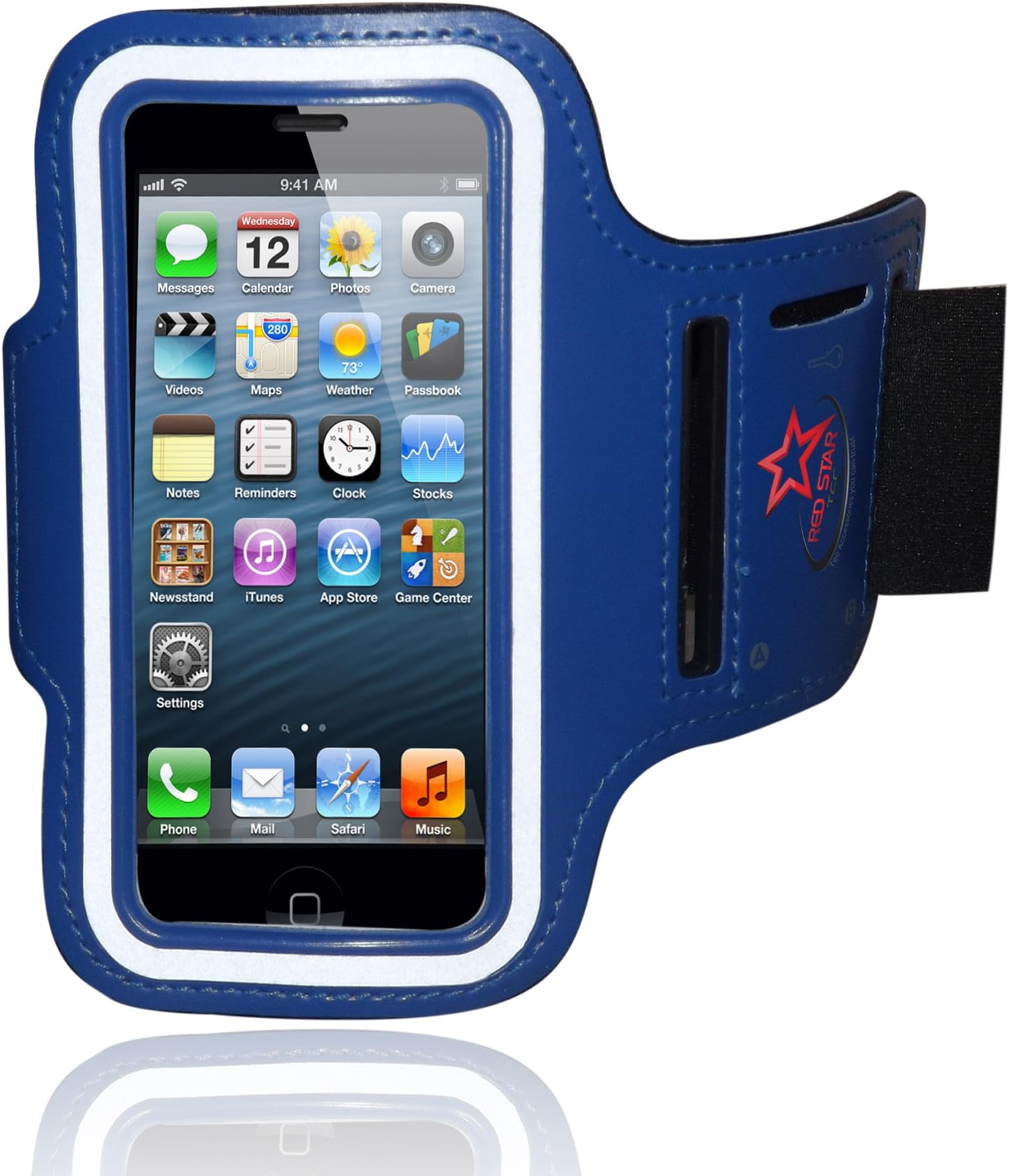 iPhone 5 Armband for Running, Cycling & Gym Workouts. The Best Fitting Adjustable Arm Band. A Holder of The iPhone 5, 5S, 5C iPhone SE New & iPod Touch (7th Generation) by Apple.