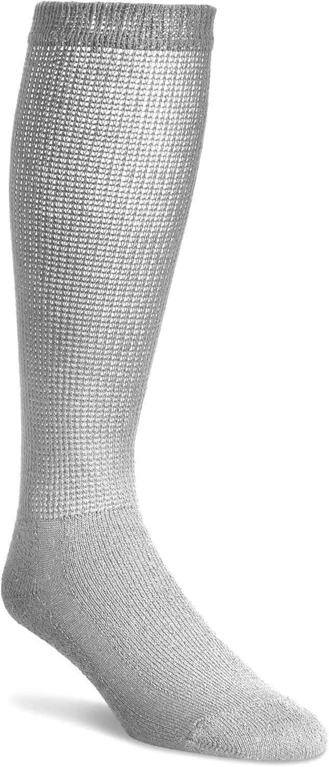 Diabetic Over The Calf Socks for Men - 12 Pack - Made in USA : Health & Household