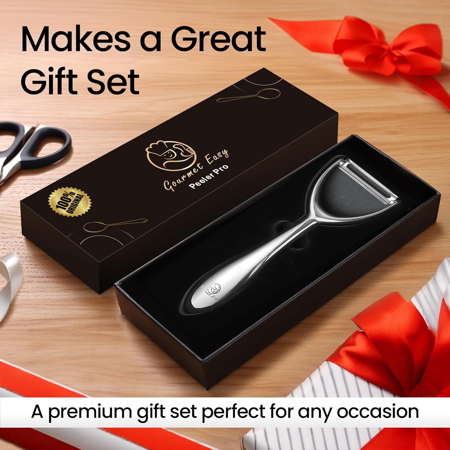 Vegetable Peeler, Premium Stainless Steel Potato Peeler, High Tensile Ultra Sharp Blade Fruit and Food Slicer, Y Shaped with Ergonomic Non-Slip Handle, Dishwasher Safe with 5 Years Warranty