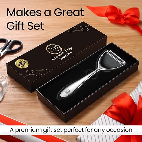 Miniatura 7 de Vegetable Peeler, Premium Stainless Steel Potato Peeler, High Tensile Ultra Sharp Blade Fruit and Food Slicer, Y Shaped with Ergonomic Non-Slip