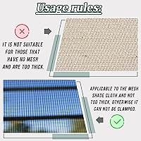 Vista 3 de Frienda 30 Pieces Round Shade Cloth Plastic Clip Reusable Heavy Duty Sunshade Fabric Net Fixing Clip Attachment and Placement for Sun Shade Net Anti