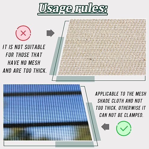 Miniatura 3 de Frienda 30 Pieces Round Shade Cloth Plastic Clip Reusable Heavy Duty Sunshade Fabric Net Fixing Clip Attachment and Placement for Sun Shade Net Anti