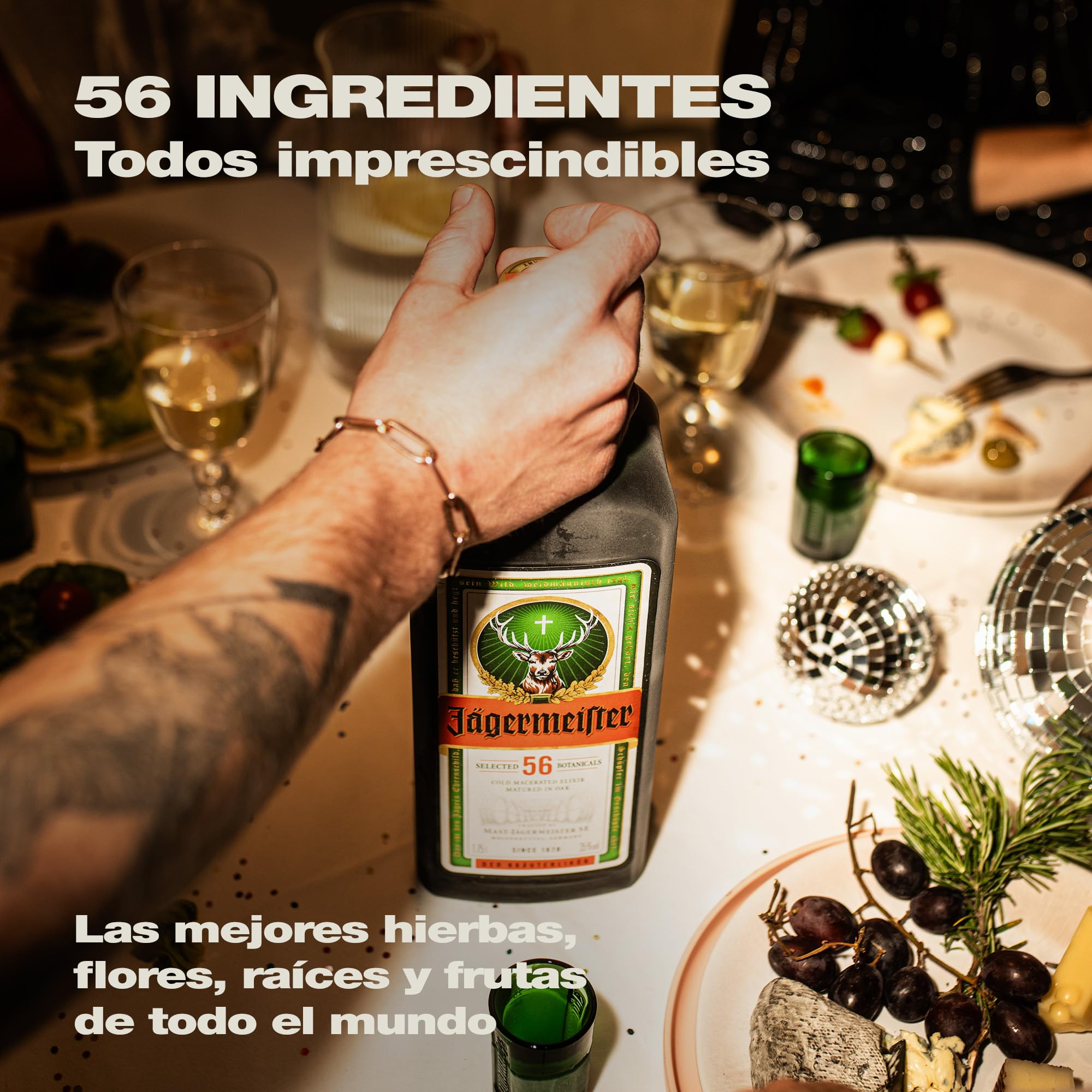 JÄGERMEISTER - Licor de Hierbas 3 l, con 56 Ingredientes Naturales