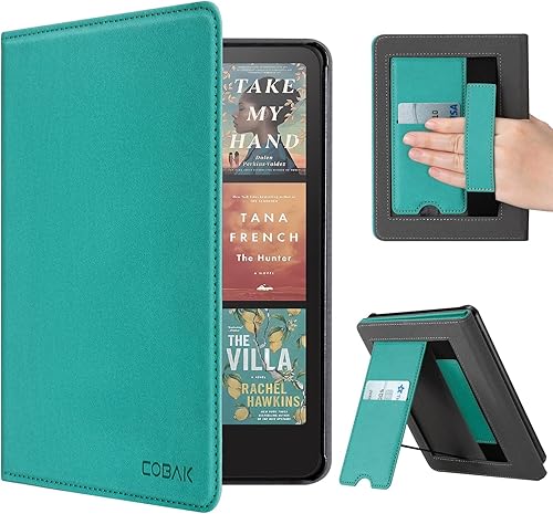 Miniatura 46 de CoBak Funda con soporte para Kindle Paperwhite 12.ª generación 2024 (7") y Kindle Colorsoft Signature Edition - Funda de piel sintética duradera con