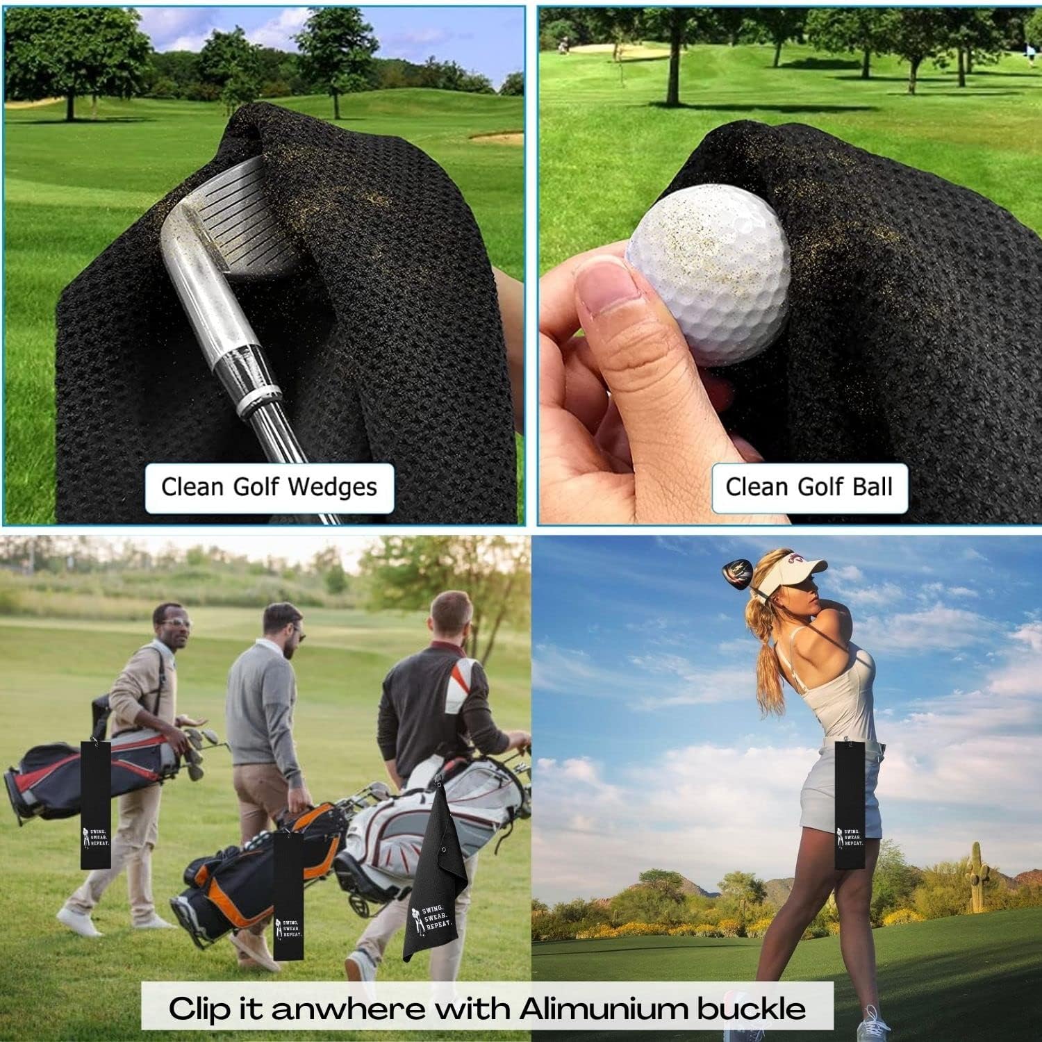 Review Botogift Golf Towels, Embroidered Funny Golf Towel Golf Gifts