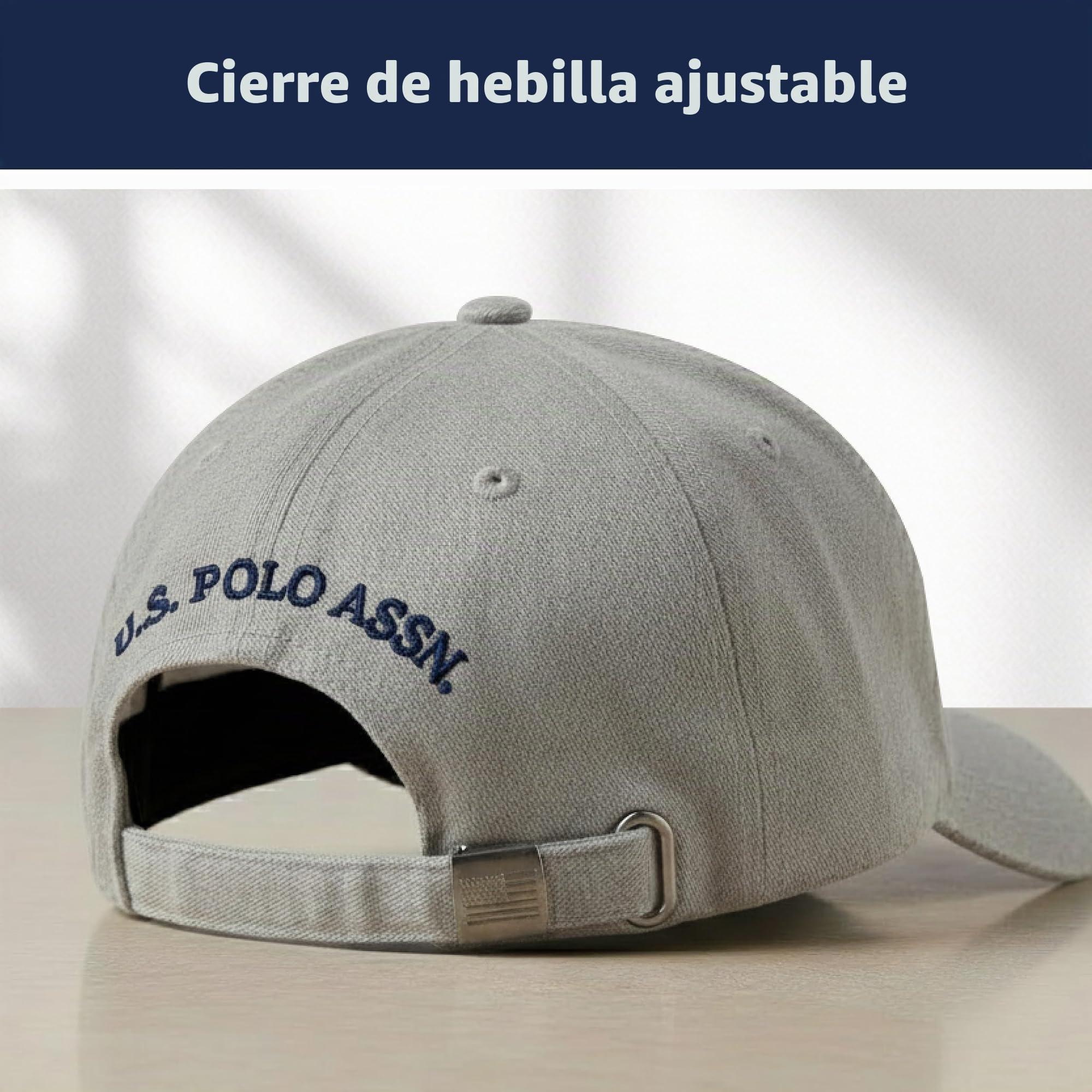 U.S. Polo Assn. U.s. Polo Assn. Mens Washed Twill Cotton Adjustable Baseball Hat with Pony Logo and Curved Brim - Gorra de béisbol Hombre