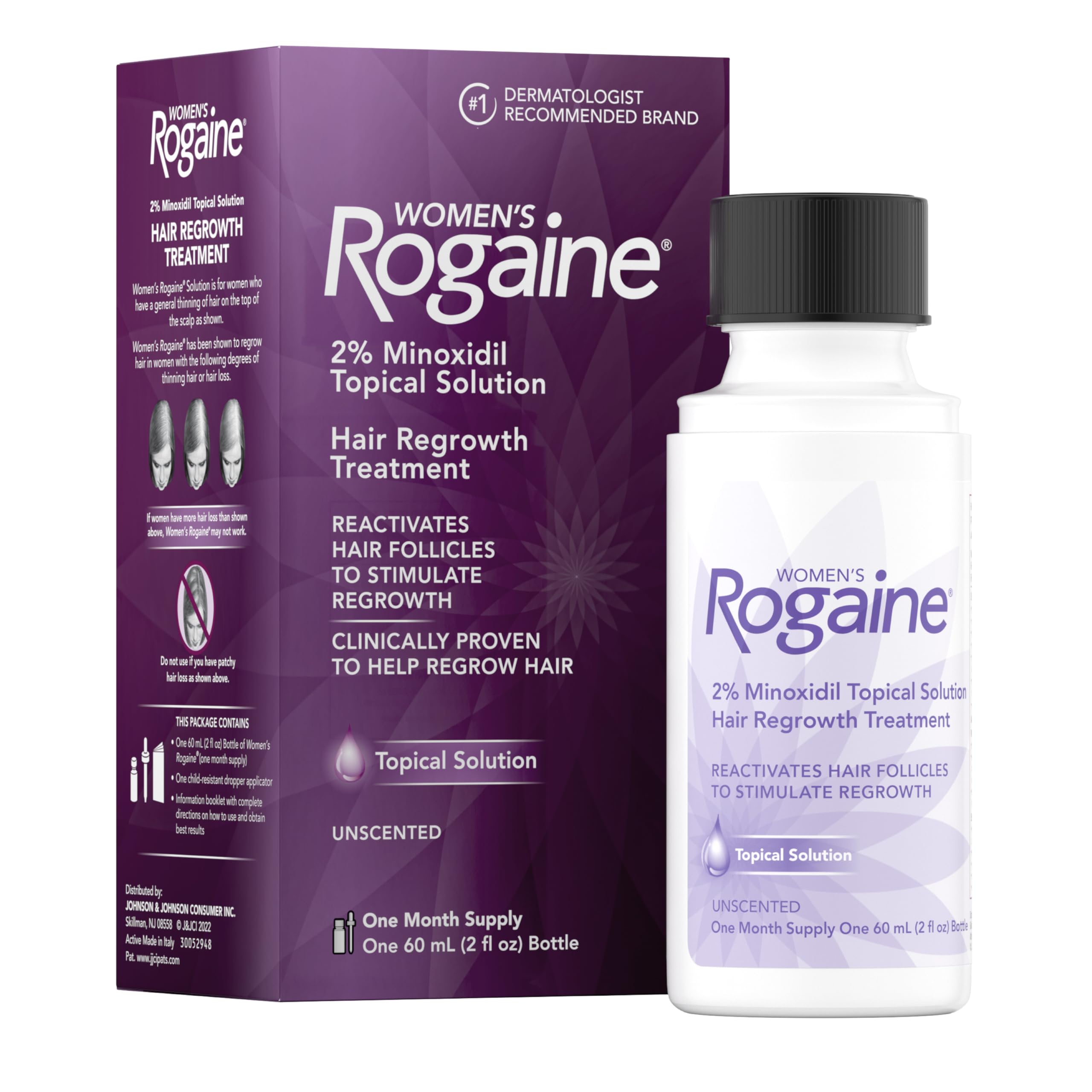 Women's Rogaine Hair Regrowth Treatment (One Month Supply)