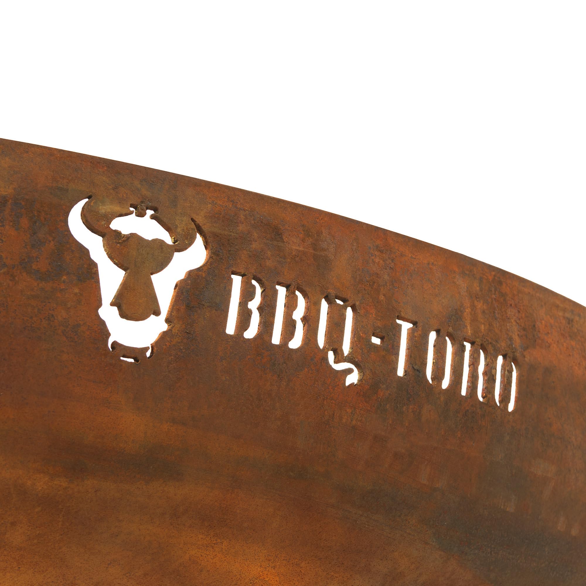 BBQ-Toro Vuurkorf 60 cm | Roestlook | Buiten Vuurplaats met Onderstel | Roest Staal Brandkorf | Vuurkorf Tuin | Garden Fire Pit, Fire Bowl