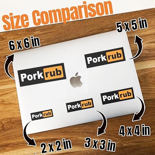 Miniatura 4 de (3 unidades) Calcomanías de goma de cerdo para barbacoa, senderismo, campamento, calcomanías divertidas de vinilo impermeable para automóvil,