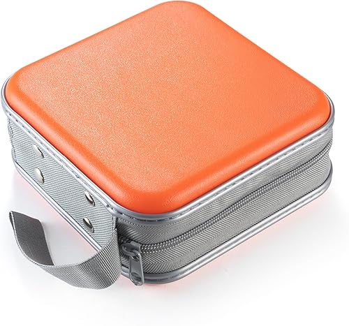 Miniatura 10 de UENTIP Funda para DVD, capacidad de 48 unidades, portátil, con cremallera, almacenamiento grande, cartera de CD, organizador de CD, viaje en casa