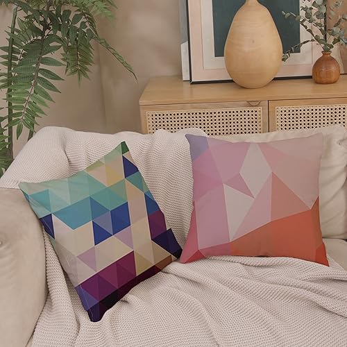 Miniatura 8 de Juego de 4 fundas para cojín decorativo para sofá, 18x18 pulgadas, diseño de campanas, calcetines, árbol de navidad, de lino de algodón, paquete de