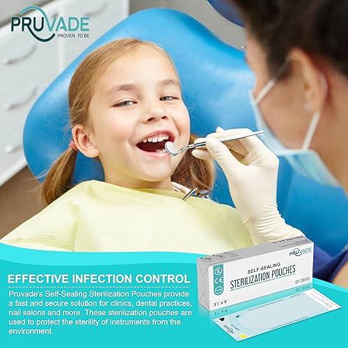 Miniatura 6 de Bolsas de esterilización – Paquete de 200 bolsas esterilizadoras de 3.5 x 10 pulgadas para consultorios dentales – Bolsa de esterilización