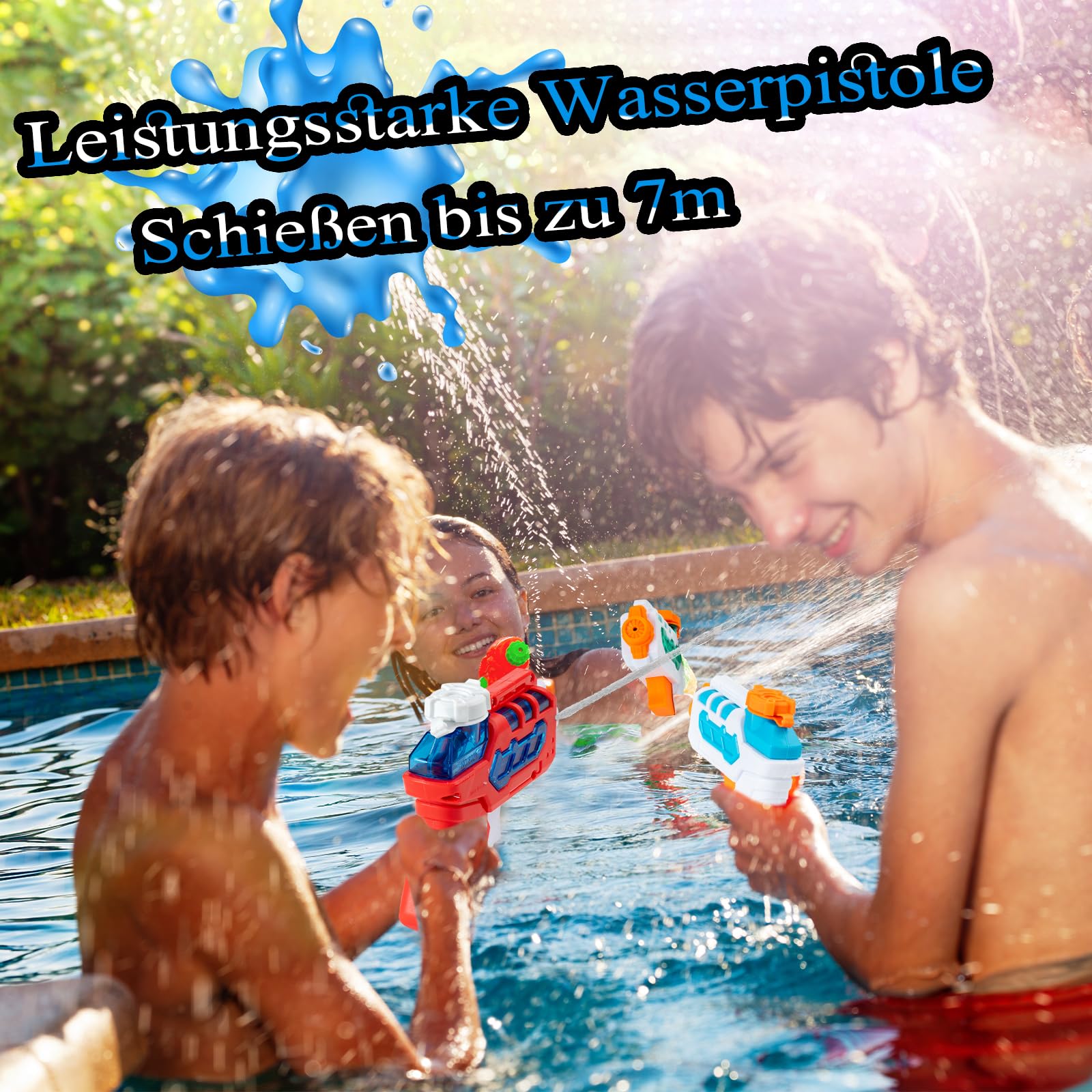 Confezione da 8 pistole ad acqua per bambini, piccole mini pistole ad acqua Super | Pistola a spruzzo ad acqua, giocattolo per esterni, estate, piscina, spiaggia, per ragazzi e ragazze