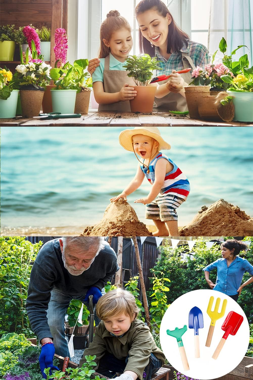 Buy 8 inchKids Gardening Tools, Toddler Garden Tool SetMetal with