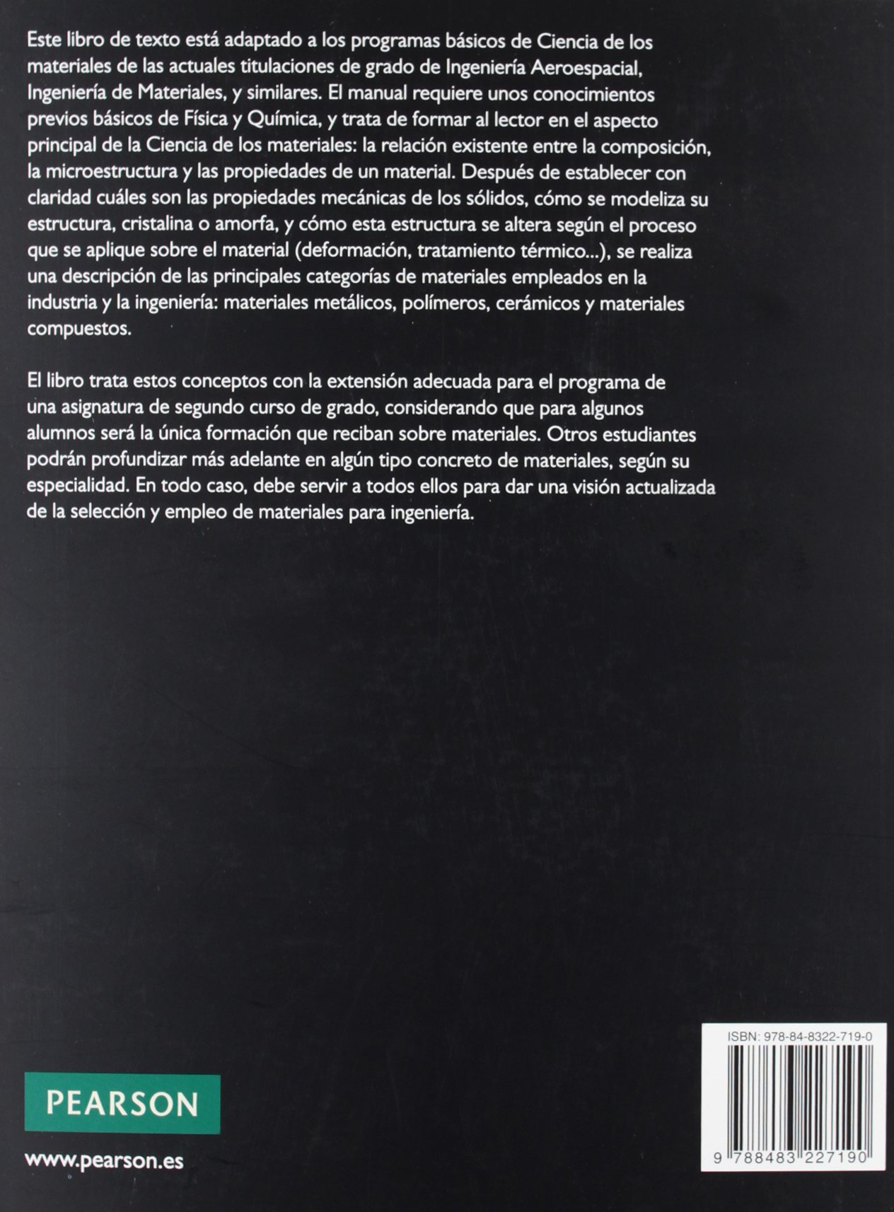 CIENCIA DE MATERIALES PARA INGENIEROS