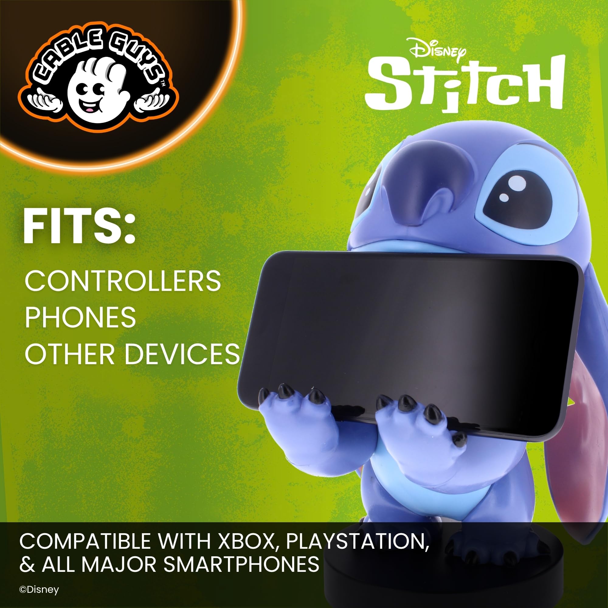 Cable Guys - Disney Stitch Gaming Accessories Holder & Phone