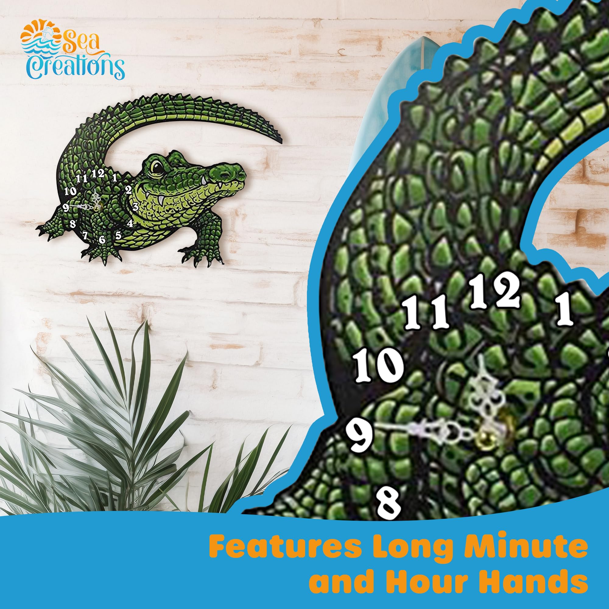 Amazon.co.jp: 壁掛け時計 ウッドゲイター 装飾 14インチ ビーチテーマ